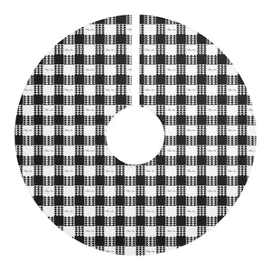 Kanaka Plaid Christmas Tree Skirt (White)